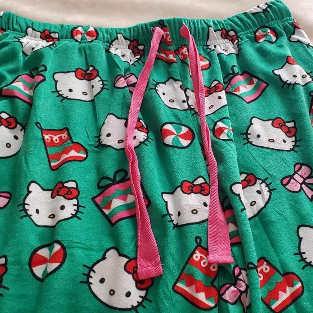 Viral Hello Kitty Plush Pajama Pants | Cozy Kawaii Loungewear SIZE S AND M